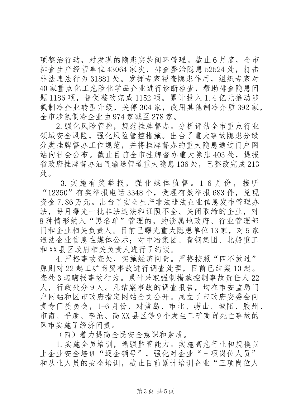 安全监管局上半年工作总结_1_第3页