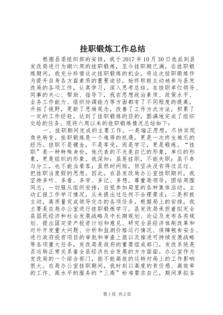 挂职锻炼工作总结_1