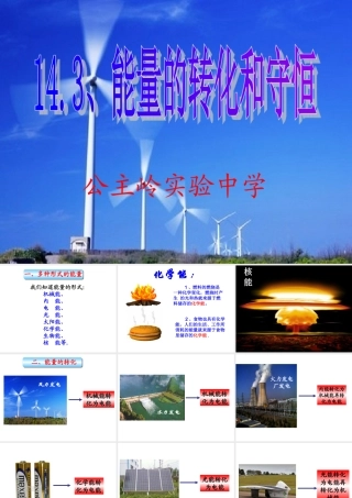 能量的转化和守恒 (3)