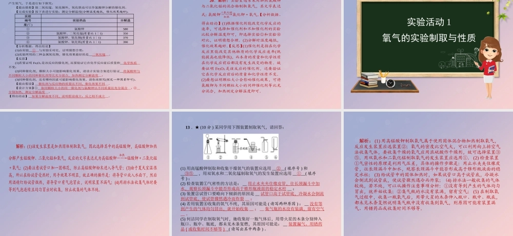 九年级化学 重点题目精讲 第二单元 我们周围的空气课件 (新版)新人教版 课件
