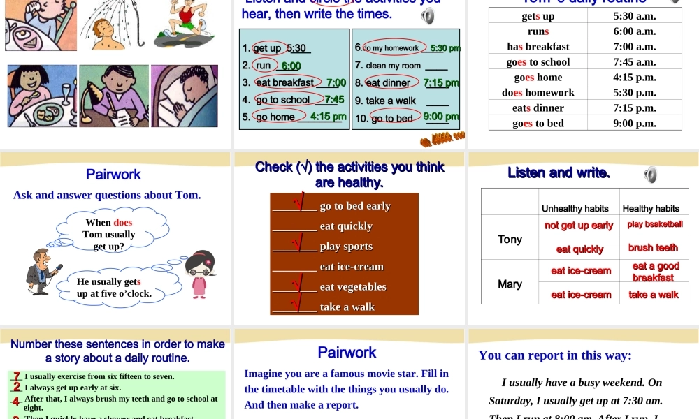 七年级下英语Unit2SectionB