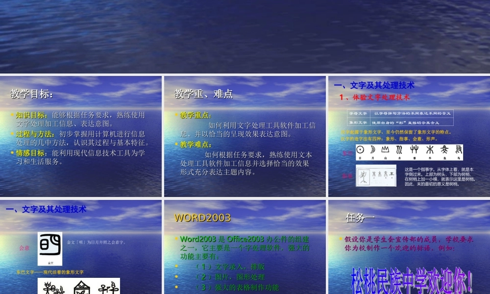 文本信息的加工与表达