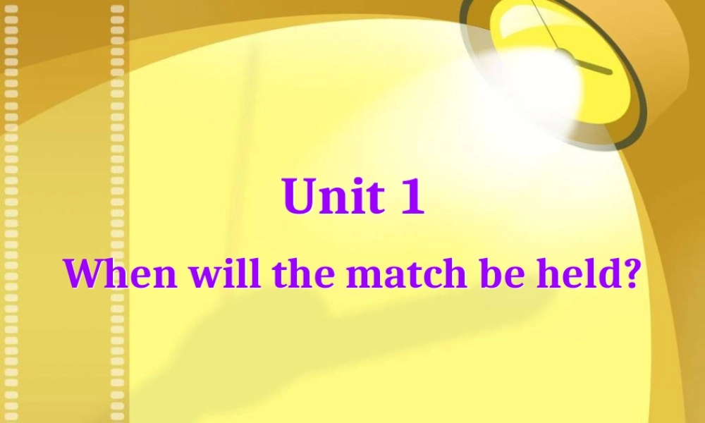 外研版module3Unit1
