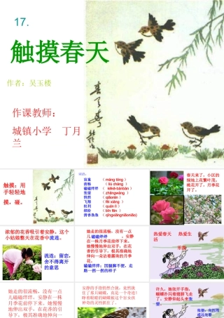 《触摸春天》课件