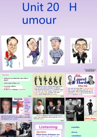 Unitumour 新课标 人教版 课件