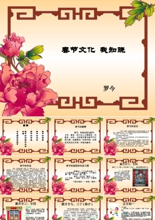 《春节文化我知晓》课件