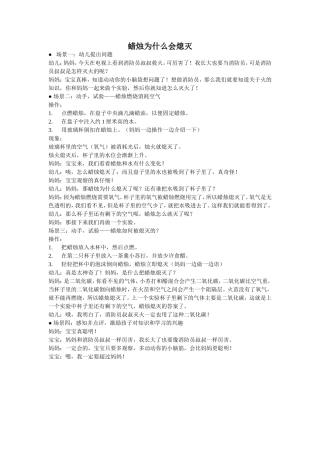 蜡烛为什么会熄灭