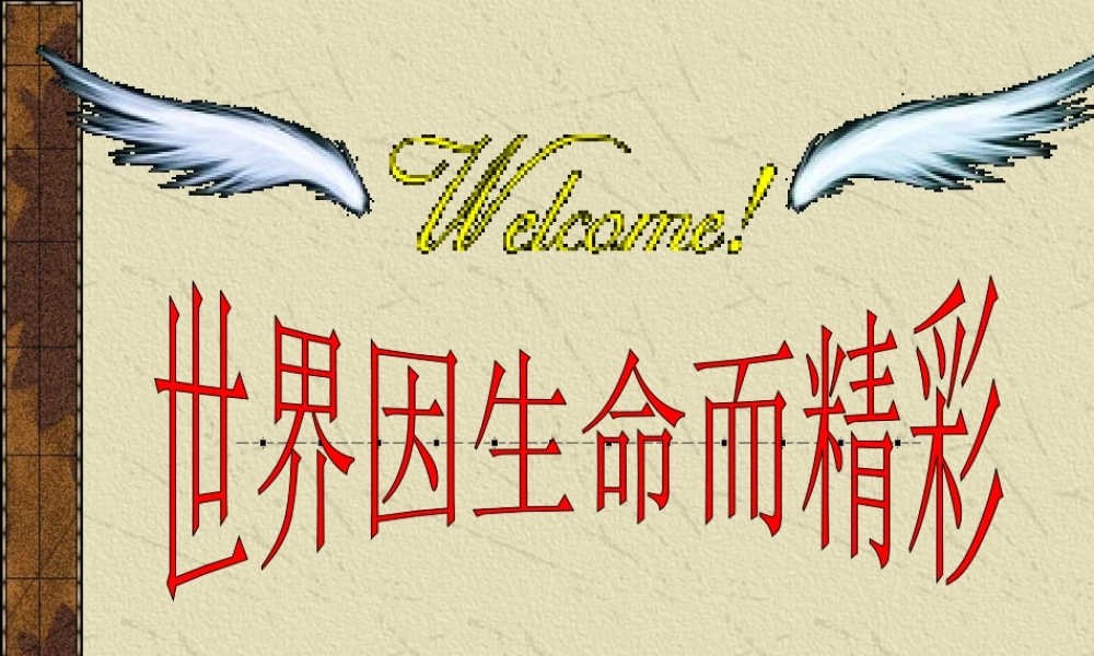 世界因生命而精彩1