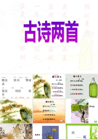 二年级上册古诗两首教学课件