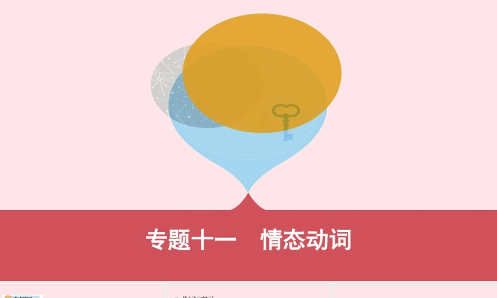 (河南专用)版中考英语 语法过关 专题十一 情态动词课件 人教新目标版 课件