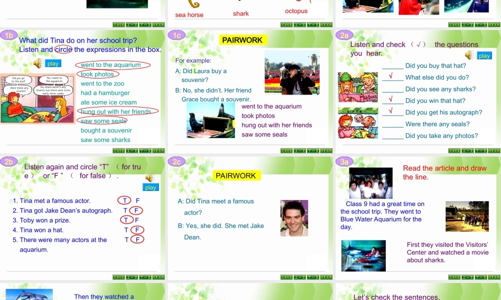 八年级英语上册第八单元A