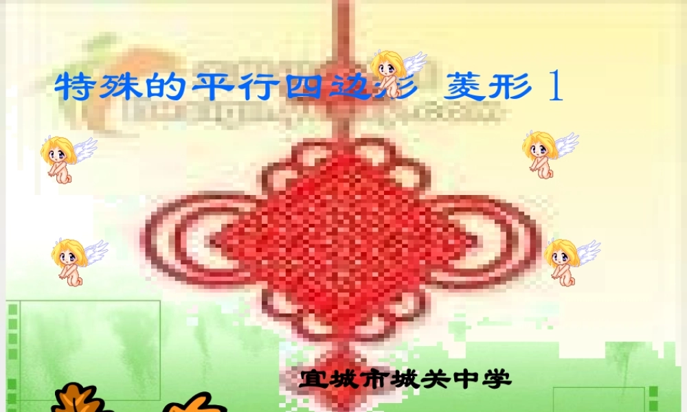 菱形的性质（2)