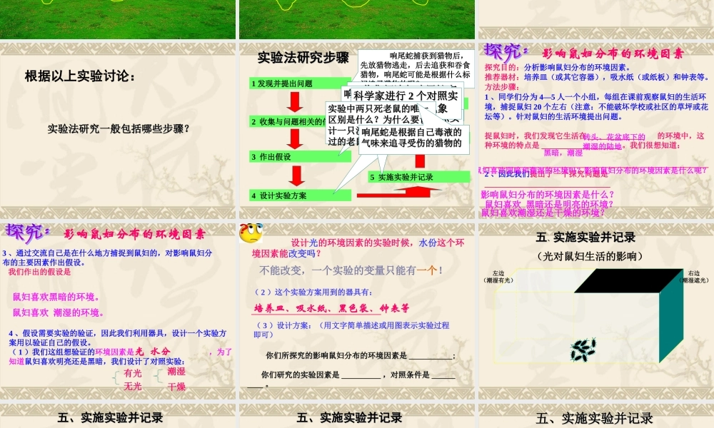 生物学研究的基本方法