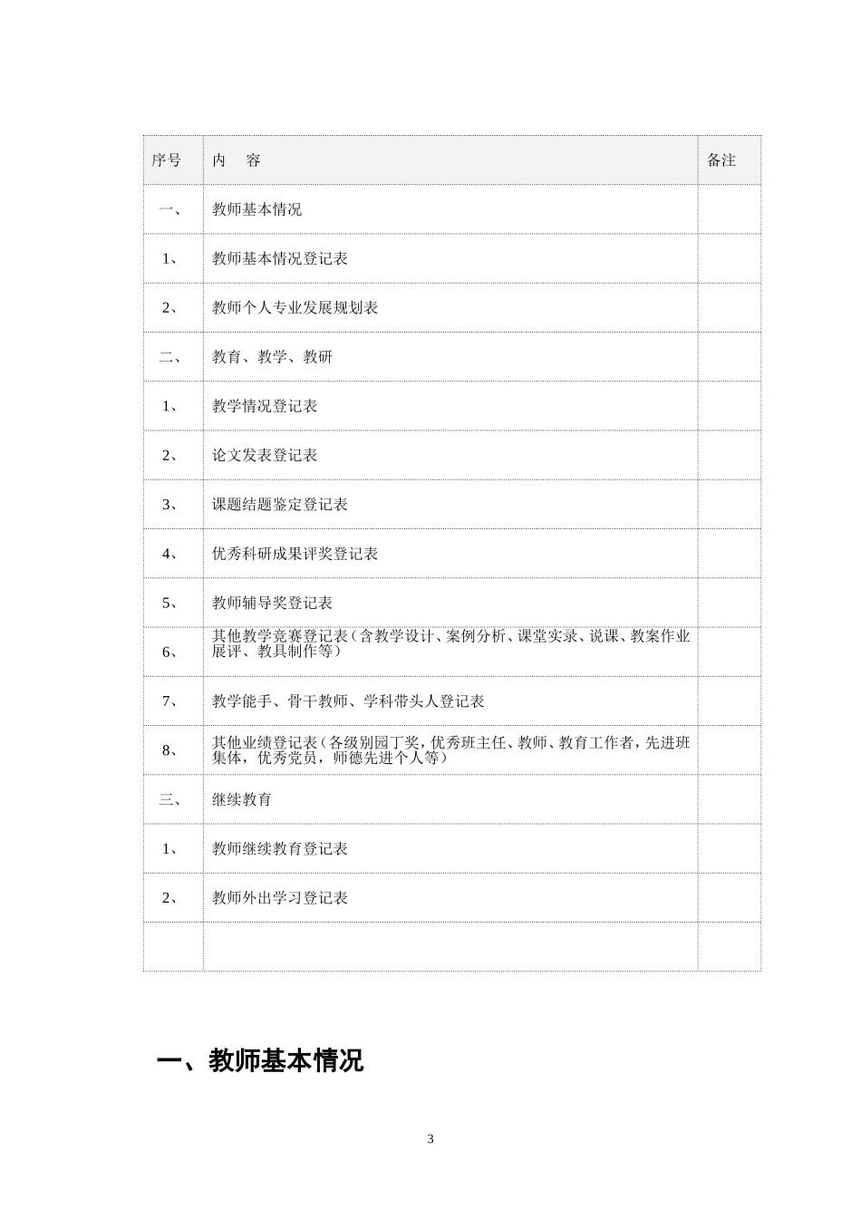 公主岭市教师成长电子档案（小学）李艳_第3页