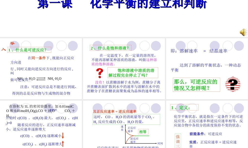 化学平衡的建立判断
