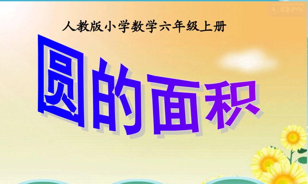 单元第节第课时圆的面积