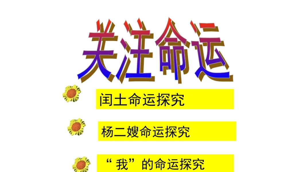 《故乡》第三课时