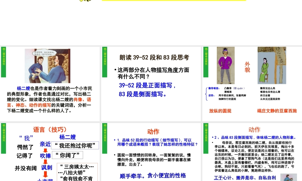 《故乡》第三课时