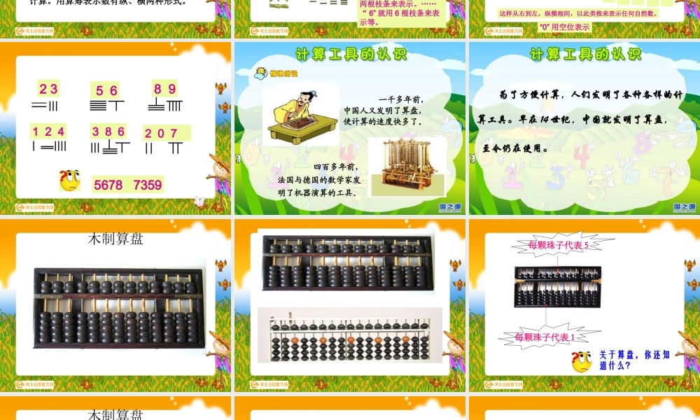 计算工具的认识 (2)