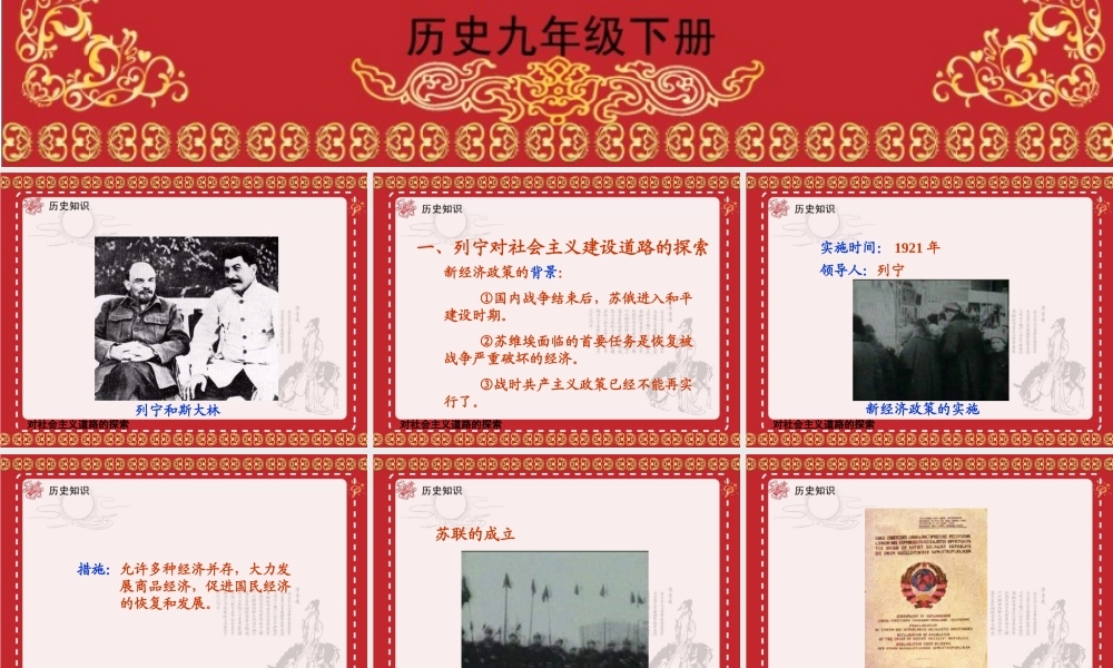 对社会主义道路的探索课件