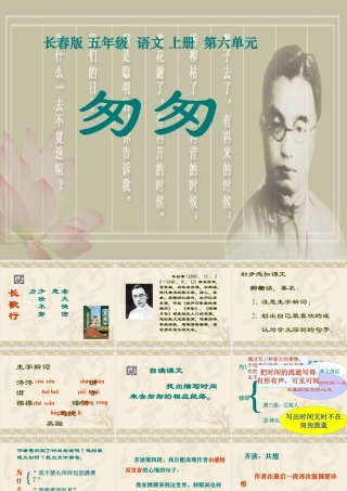 (长春版)五年级语文上册课件_匆匆_1_PPT课件