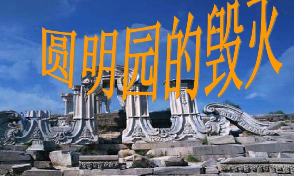 《圆明园的毁灭》 (3)