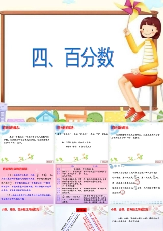 六下总：第四课时_数和代数—百分数