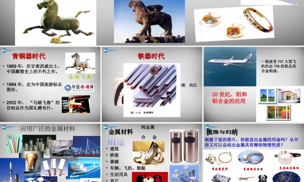 九年级化学下册 第8单元 课题1 金属材料课件 (新版)新人教版 课件