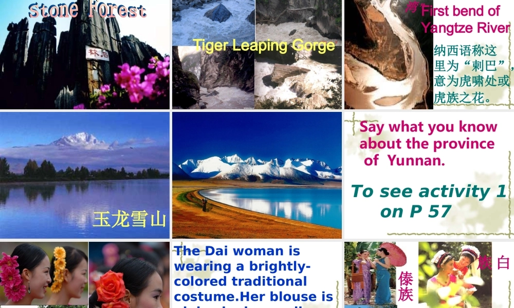 Module 5 Ethnic Culture-introduciton and readingppt 新课标外研英语选修七全部课件二