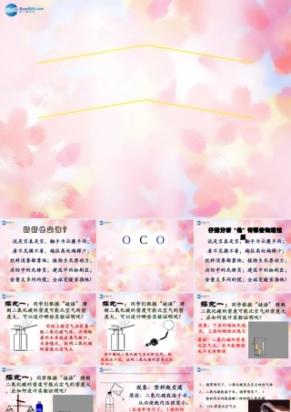 九年级化学上册 二氧化碳的性质教学课件 新人教版 课件