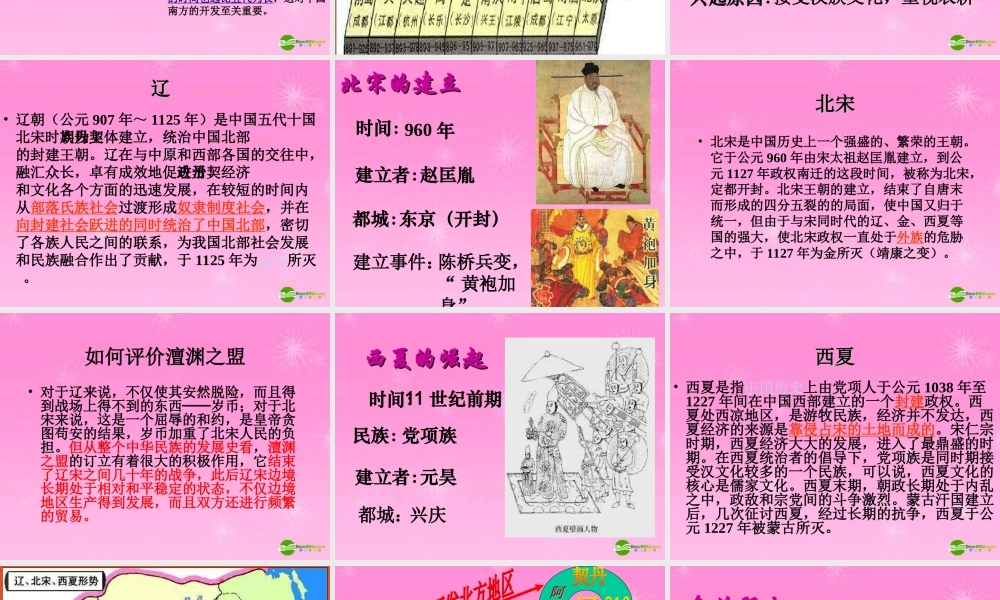 七年级历史 民族政权并立的时代课件 新人教版 课件