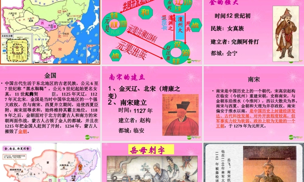 七年级历史 民族政权并立的时代课件 新人教版 课件