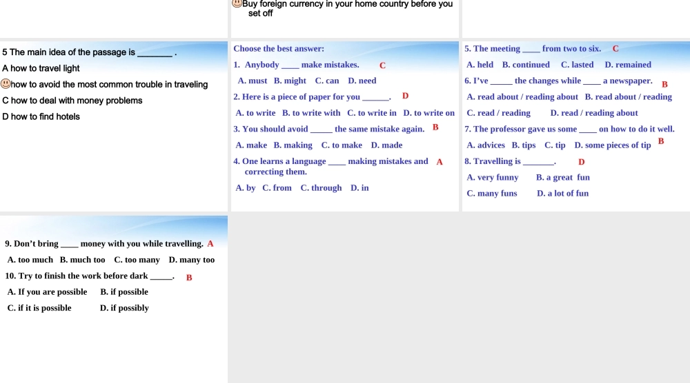 11-12年高二英语 Unit 15 Integraing Skills课件 大纲人教版 课件