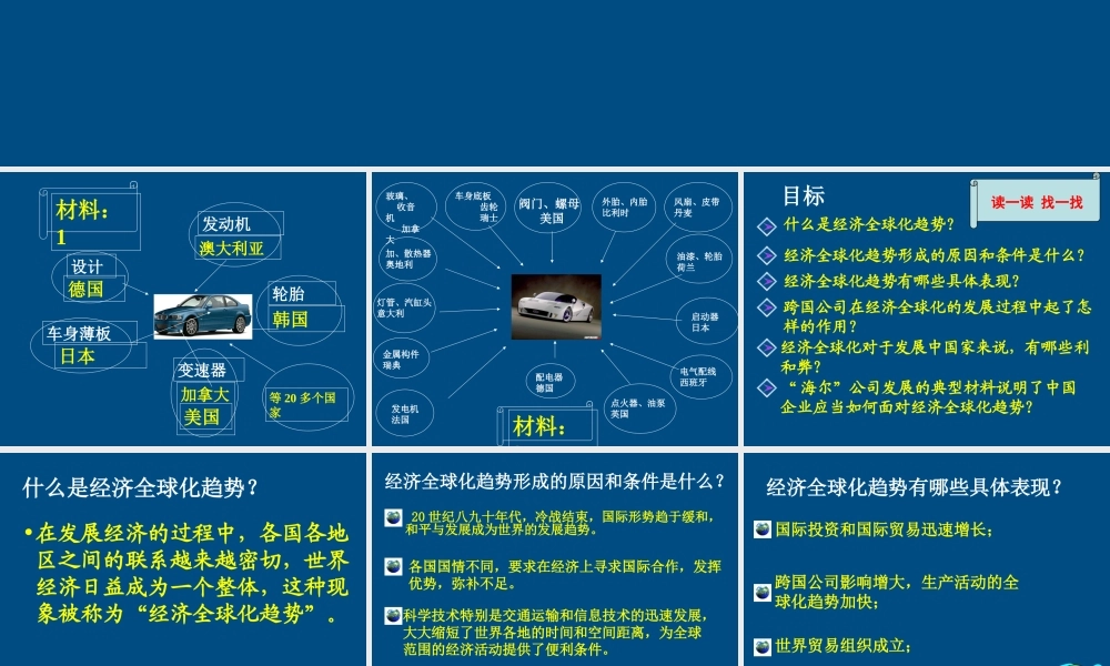 九年级历史 世界经济的全球化课件 人教新课标版 课件