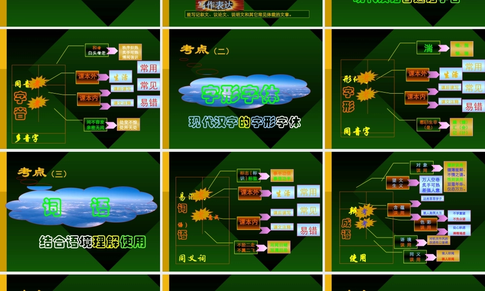 中考语文备考讲座课件