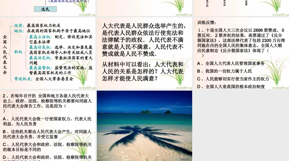 一度人代会资料课件