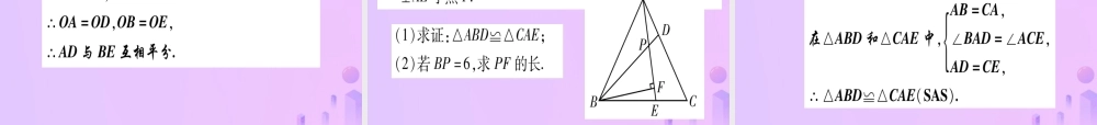 (云南专用)中考数学 第一轮 考点系统复习 第4章 三角形 第4节 全等三角形作业课件