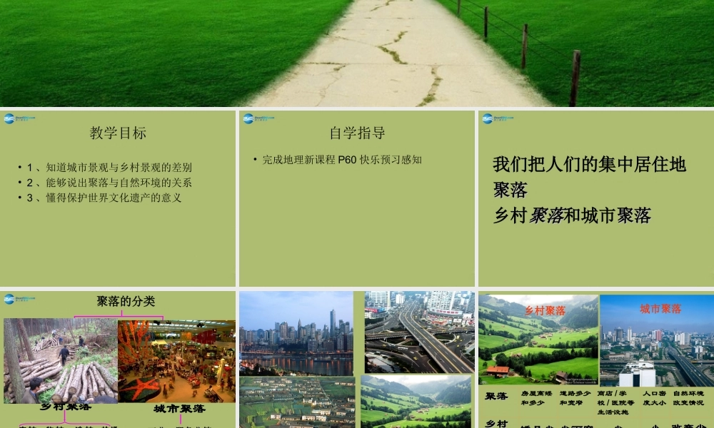 七年级地理上册 4.3 人类的居住地—聚落课件(新版)新人教版 课件