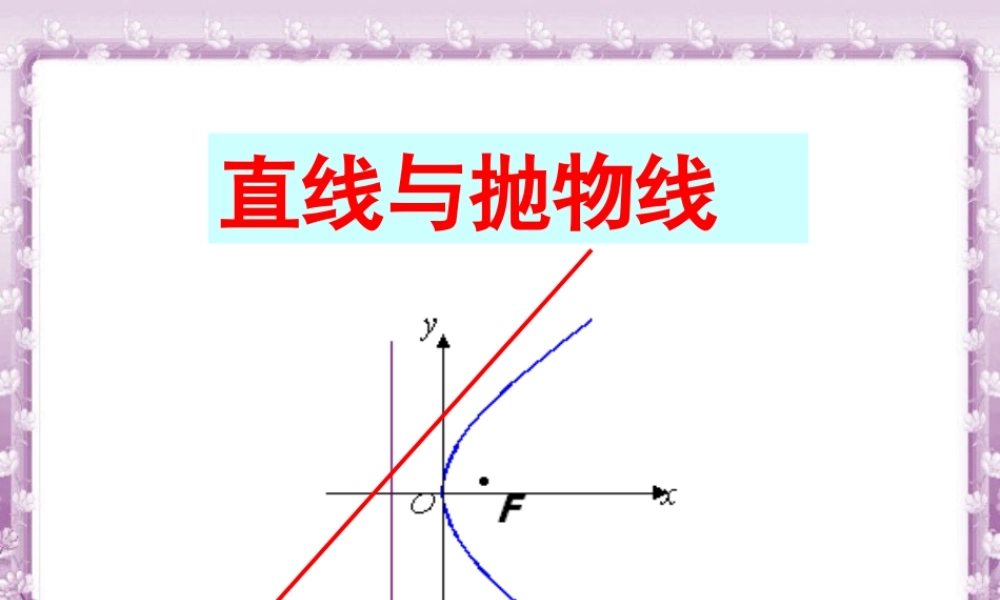 scg2zbsx05112401 高二数学双曲线  抛物线ppt课件集二 高二数学双曲线  抛物线ppt课件集二