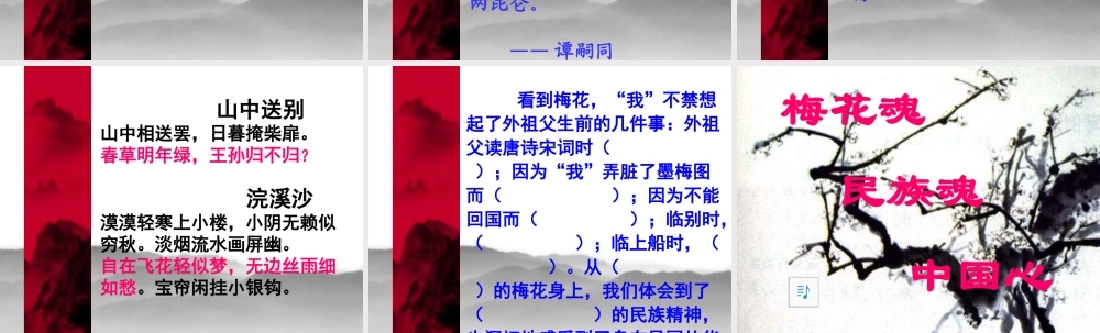 五年级语文梅花魂