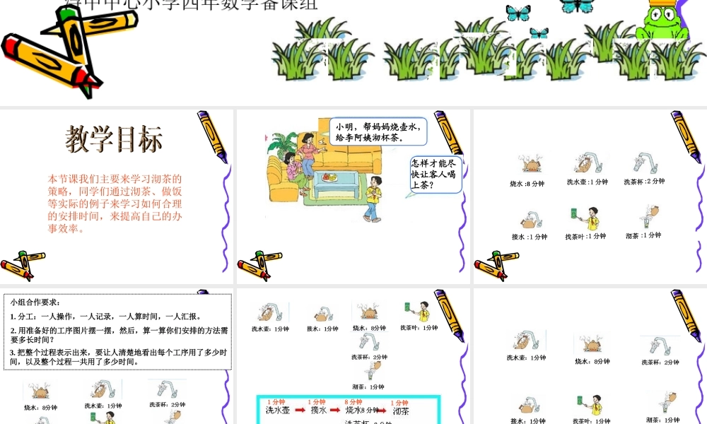 数学广角（沏茶的策略）课件
