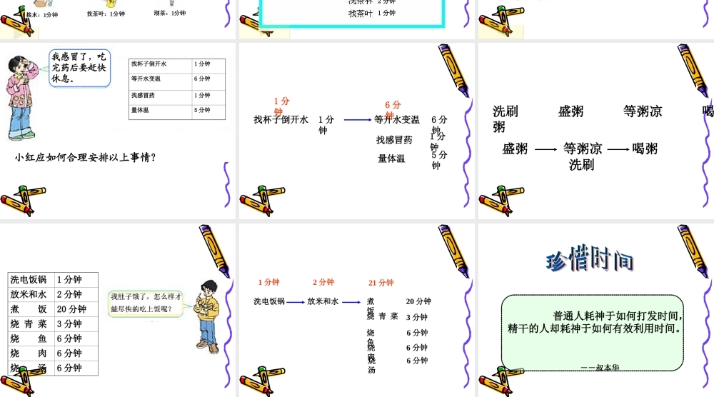 数学广角（沏茶的策略）课件