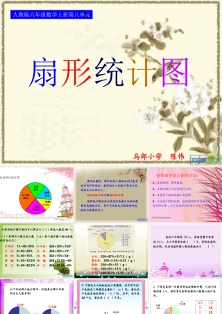 人教版六年级数学上册第八单元第五课时_扇形统计图