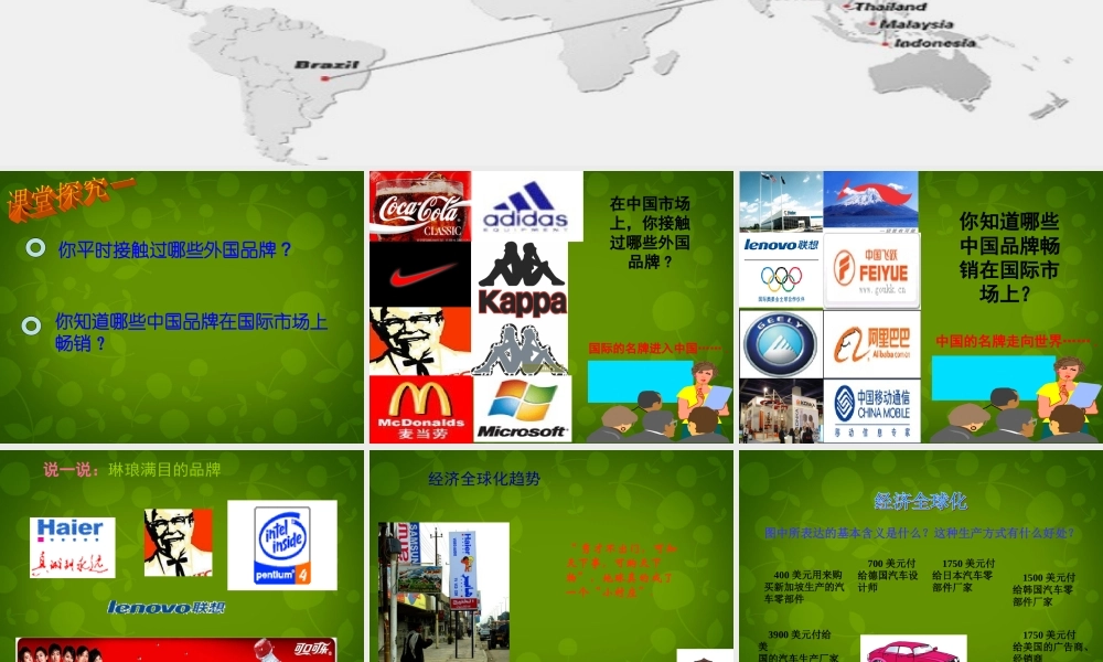 七年级地理上册 第五章 第二节 国际合作课件 湘教版 课件