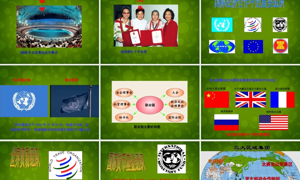 七年级地理上册 第五章 第二节 国际合作课件 湘教版 课件