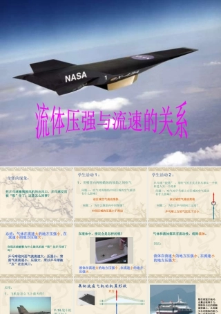 《流体压强与流速的关系》公开课课件 (2)