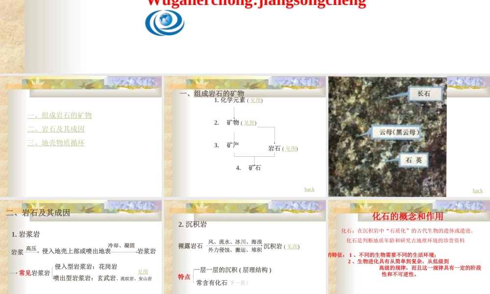 地壳物质组成与循环上课用