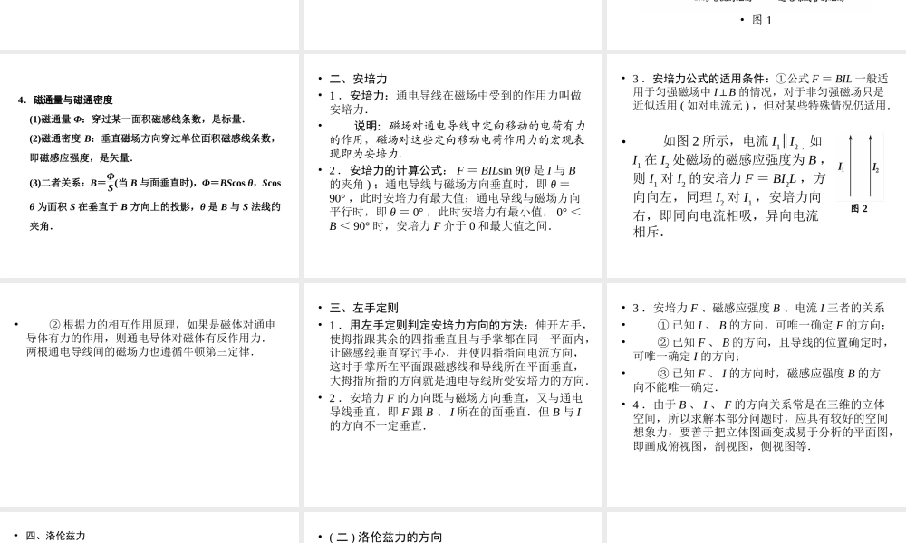 2013年高三物理二轮精彩回扣15天课件：第11天磁场