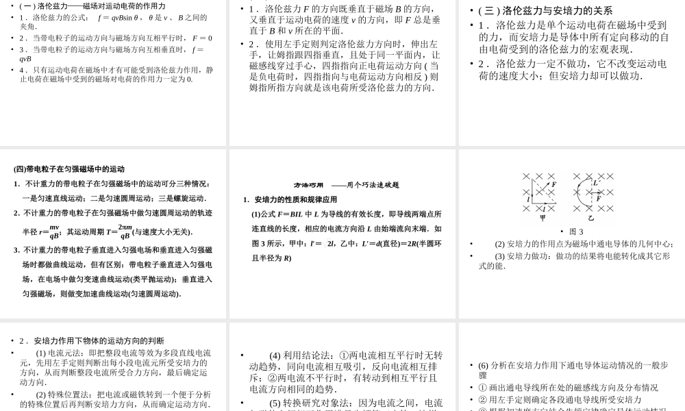 2013年高三物理二轮精彩回扣15天课件：第11天磁场