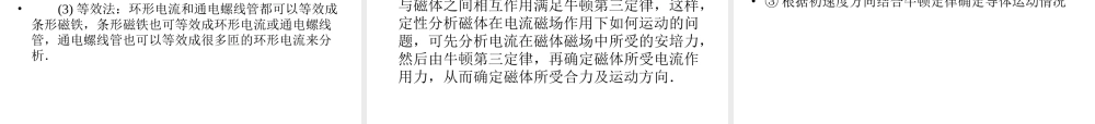 2013年高三物理二轮精彩回扣15天课件：第11天磁场